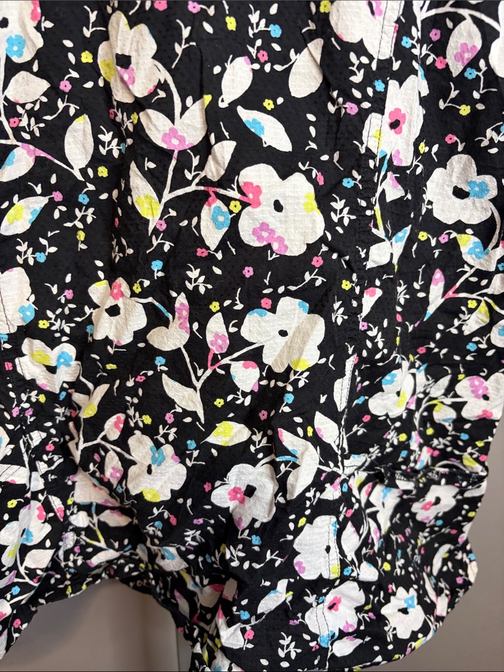 Heartsoul  Floral Print Short Sleeve Scrub Top- Size 3XL - Picture 2 of 4
